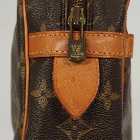 LOUIS VUITTON Monogram Compiegne 28 Clutch Bag M51845 LV Auth 119755 - Picture 9 of 16